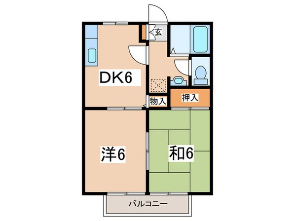 二俣川コアＢの物件間取画像